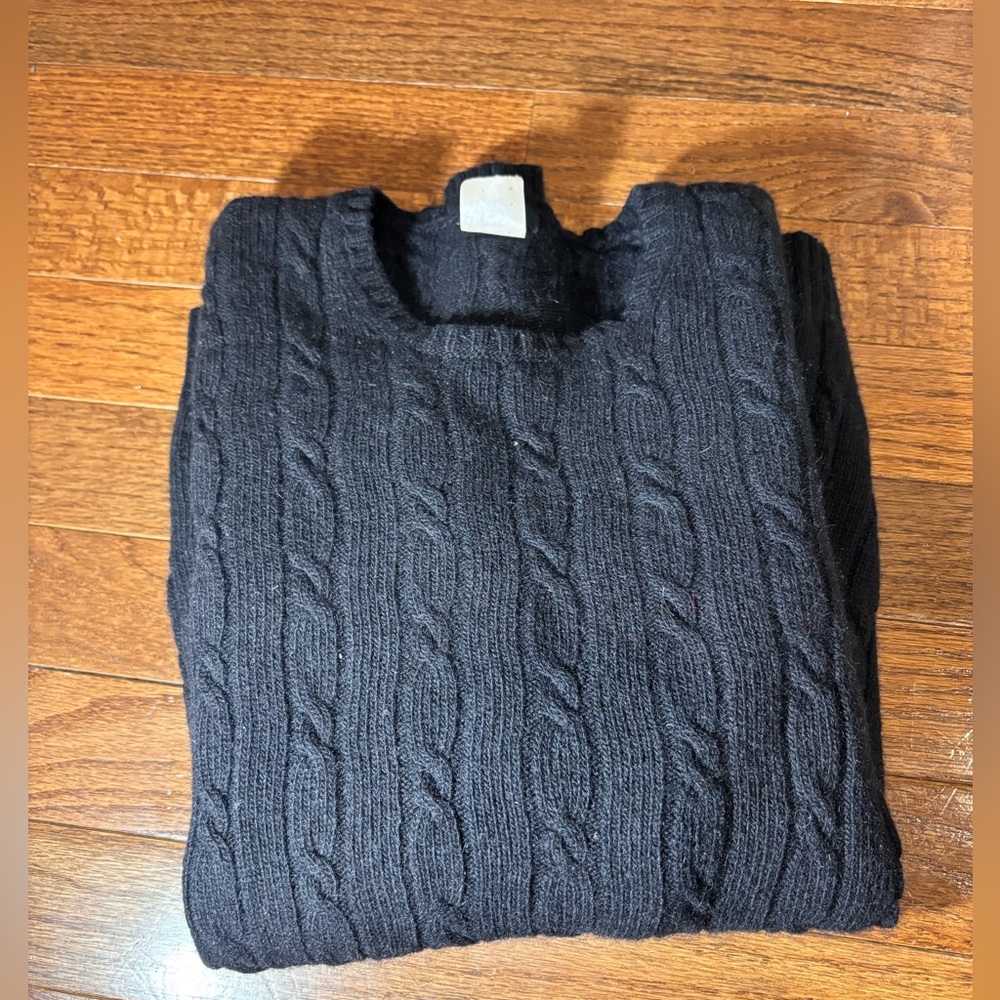 Black Textured J Crew Sweater